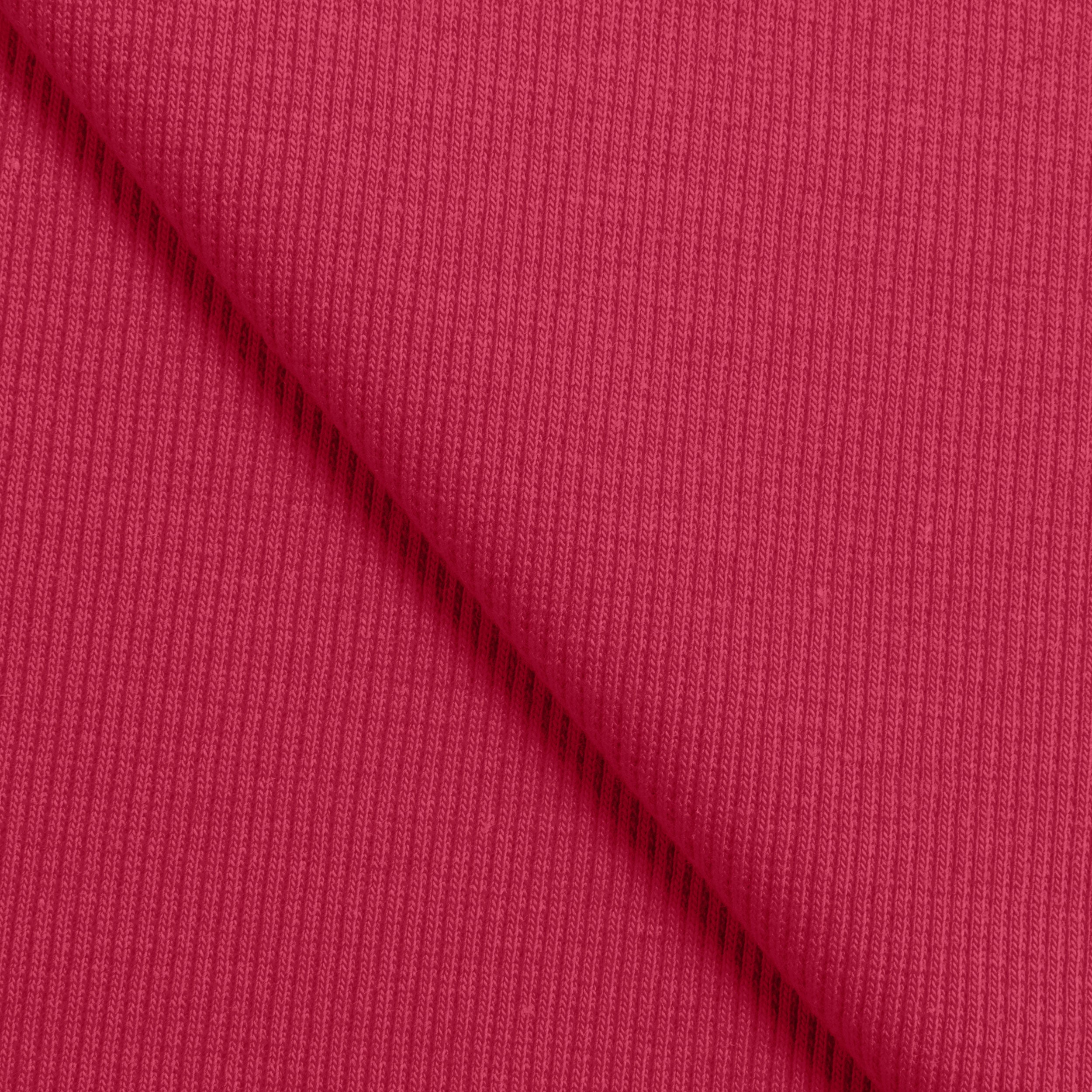 Ściągacz prążkowany 2x1 280 g/m² - malinowy