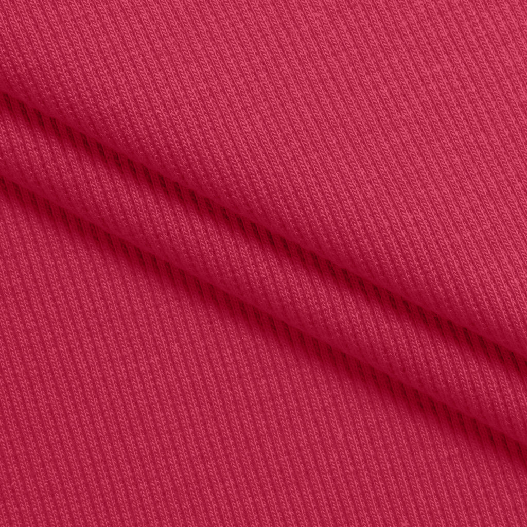 Ściągacz prążkowany 2x1 280 g/m² - malinowy