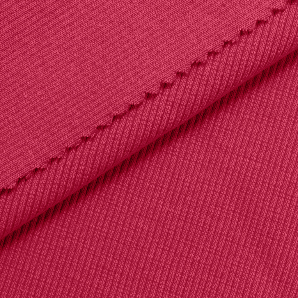 Ściągacz prążkowany 2x1 280 g/m2 - malinowy