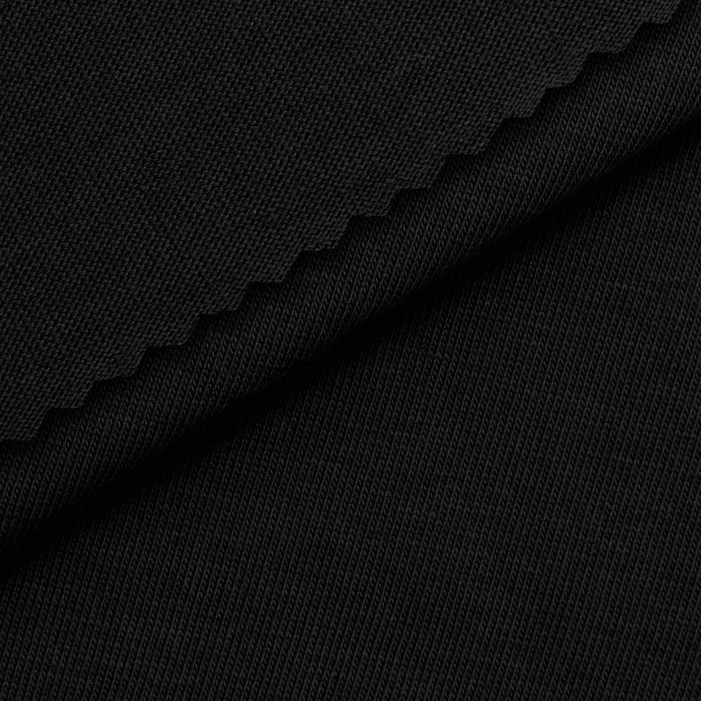 Dzianina single jersey 210 g/m2 - czarny - szer. 170 cm