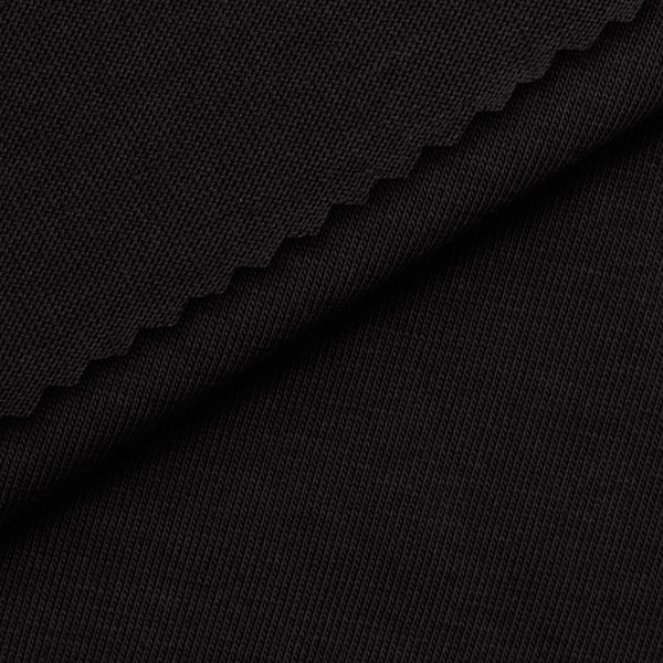 SINGLE JERSEY BAWEŁNIANY - CZARNY - 210 G/M2