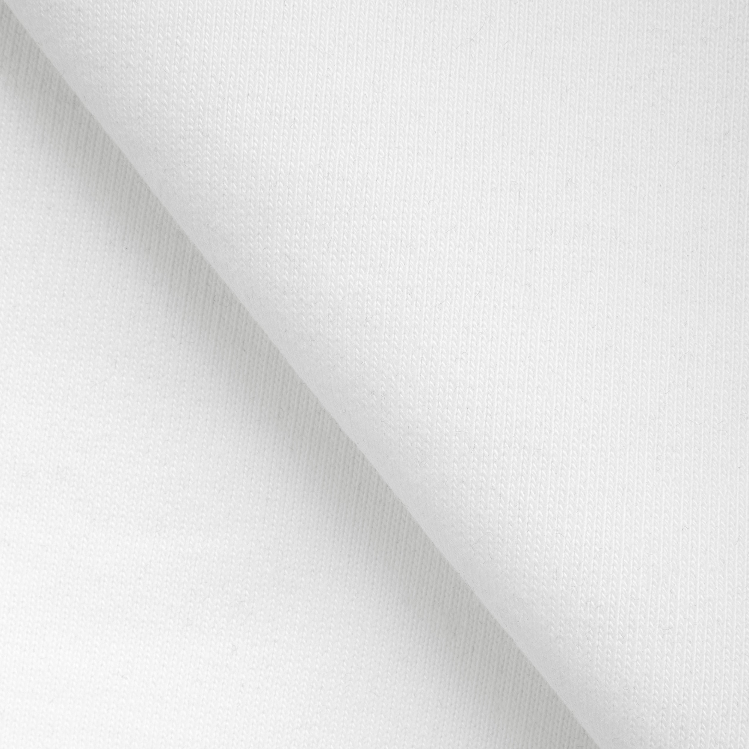 Dresówka pętelkowa drapana 450 g/m2 - śnieżna biel - szer. 170 cm - FRENCH TERRY ECO BRUSHED