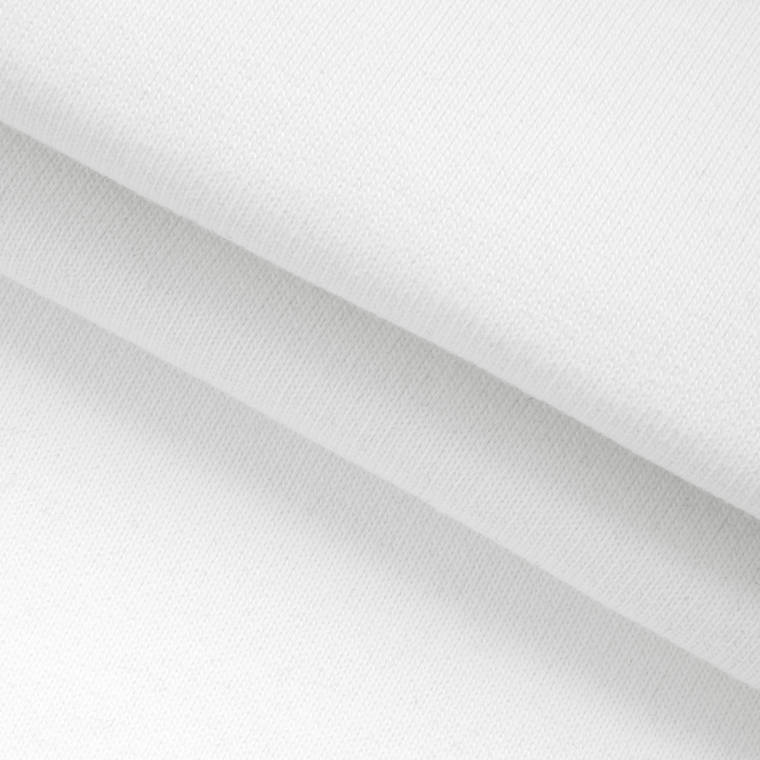 Dresówka pętelkowa drapana 450 g/m² - śnieżna biel - szer. 170 cm - FRENCH TERRY ECO BRUSHED
