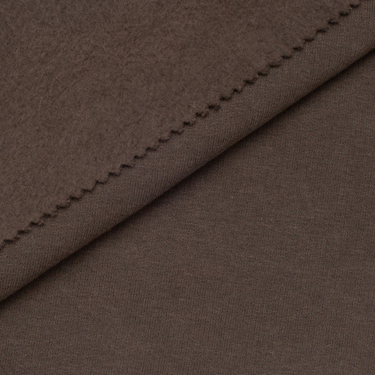 DRESÓWKA PĘTELKOWA BAWEŁNIANO-POLIESTROWA - BRĄZOWY - 320 G/M2