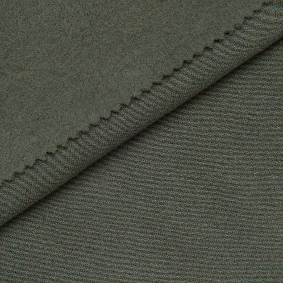 DRESÓWKA PĘTELKOWA BAWEŁNIANO-POLIESTROWA - KHAKI - 320 G/M2