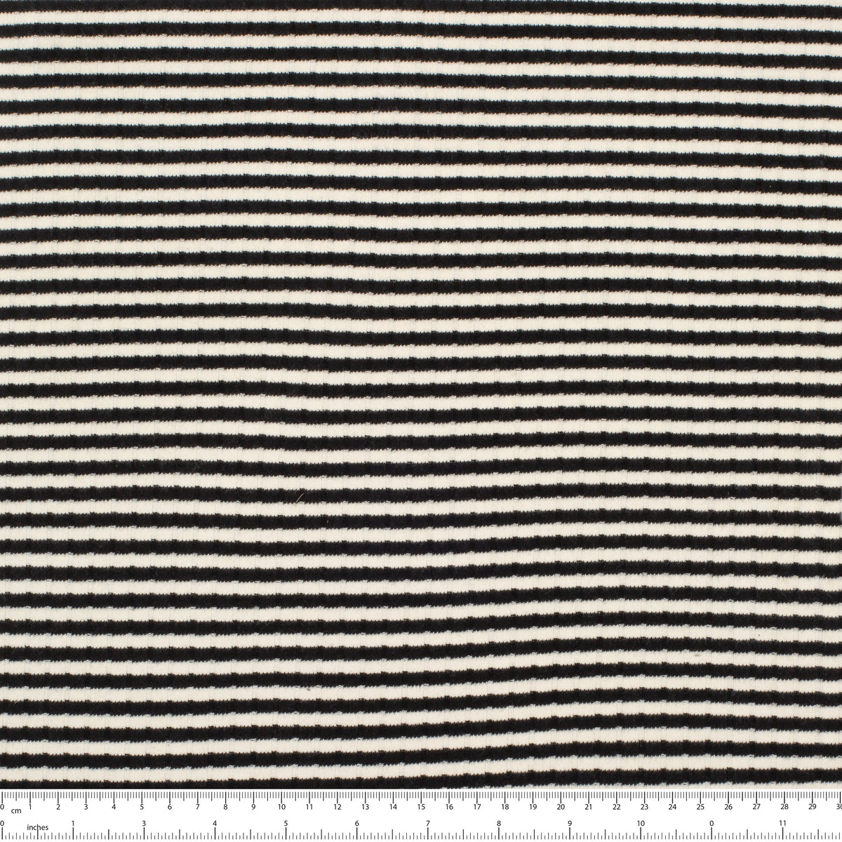 INTERLOCK BAWEŁNIANY Z ELASTANEM - SPRANE CZARNE PASKI - 250 G/M2