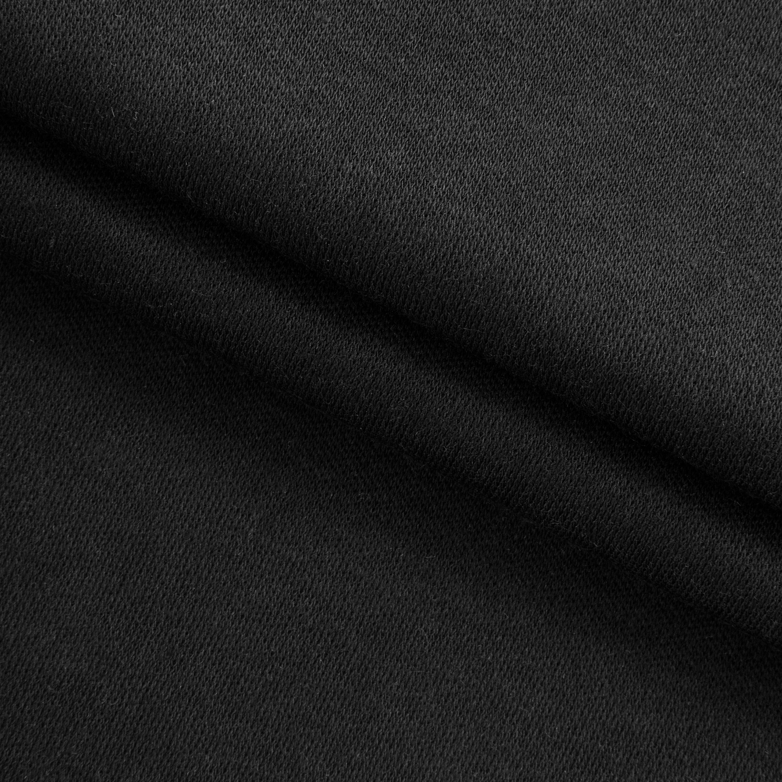 INTERLOCK BAWEŁNIANY - GŁĘBOKA CZERŃ - 145 G/M2 Drugie zdjęcie produktu