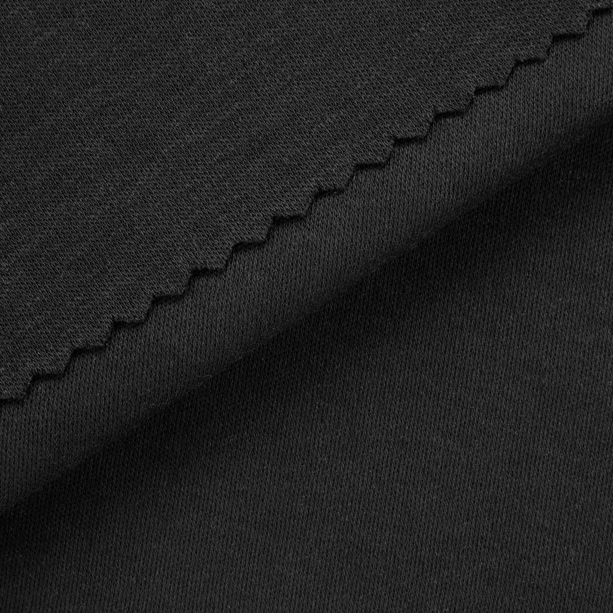 Dzianina interlock 145 g/m² - głęboka czerń