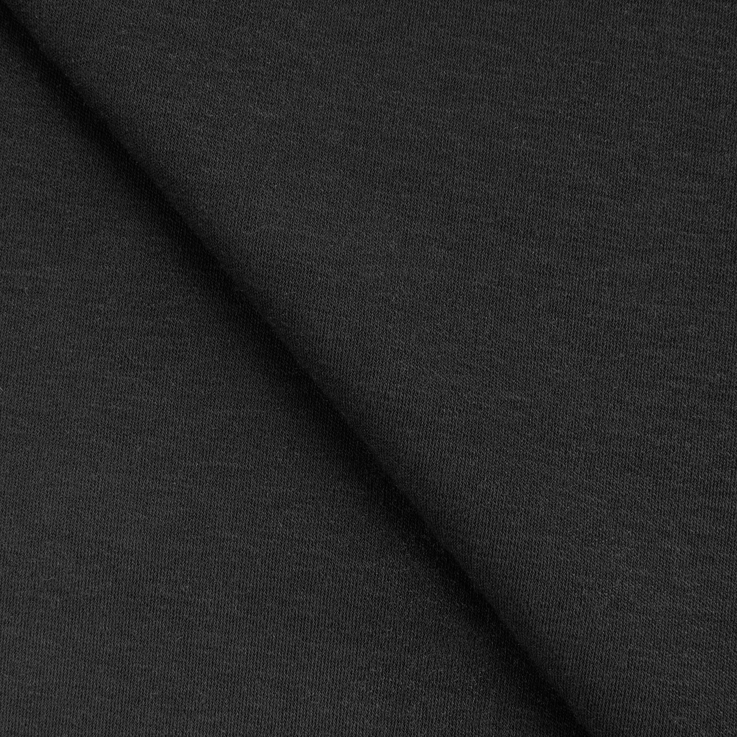 Dzianina interlock 175 g/m2 - głęboka czerń Główne zdjęcie produktu