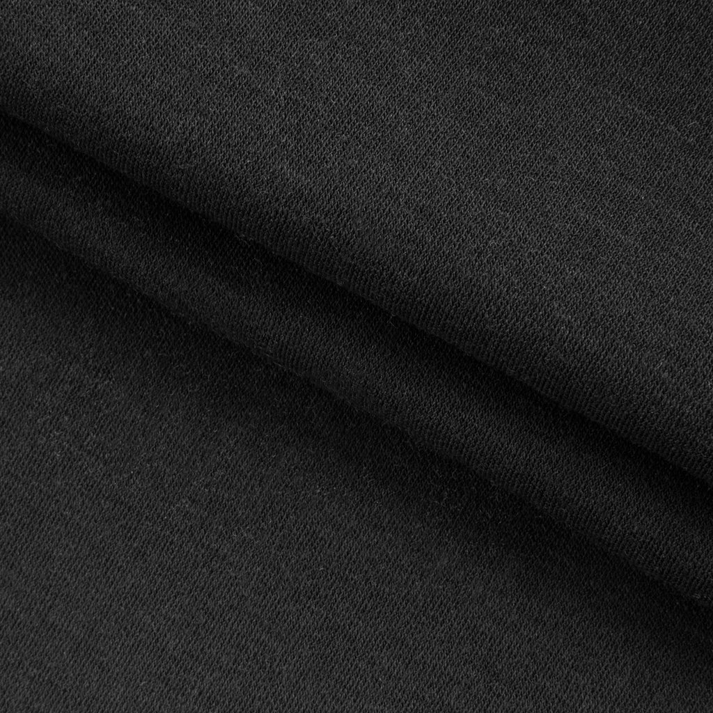 Dzianina interlock 175 g/m² - głęboka czerń