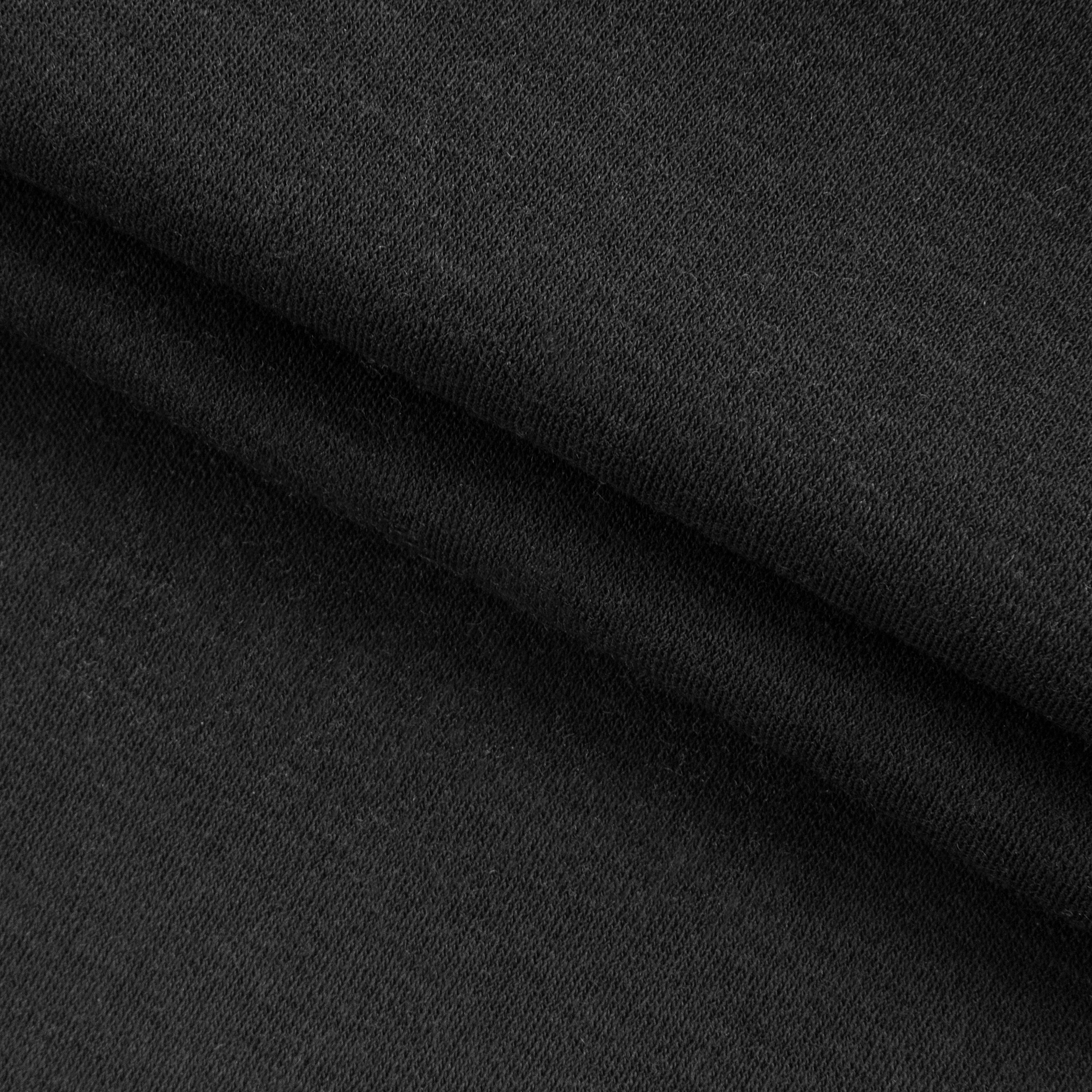 Dzianina interlock 175 g/m² - głęboka czerń