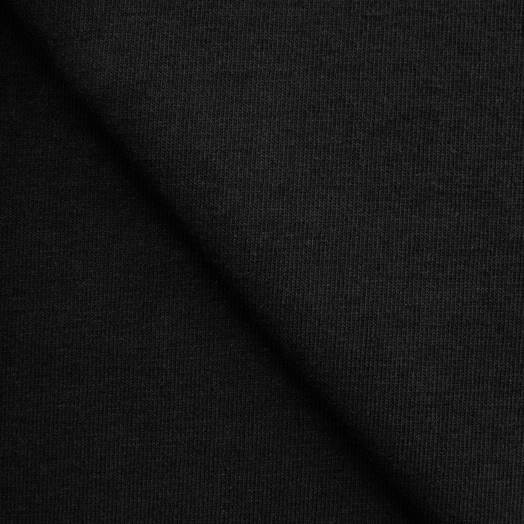 Dzianina single jersey 160 g/m2 - czarny - szer. 170 cm