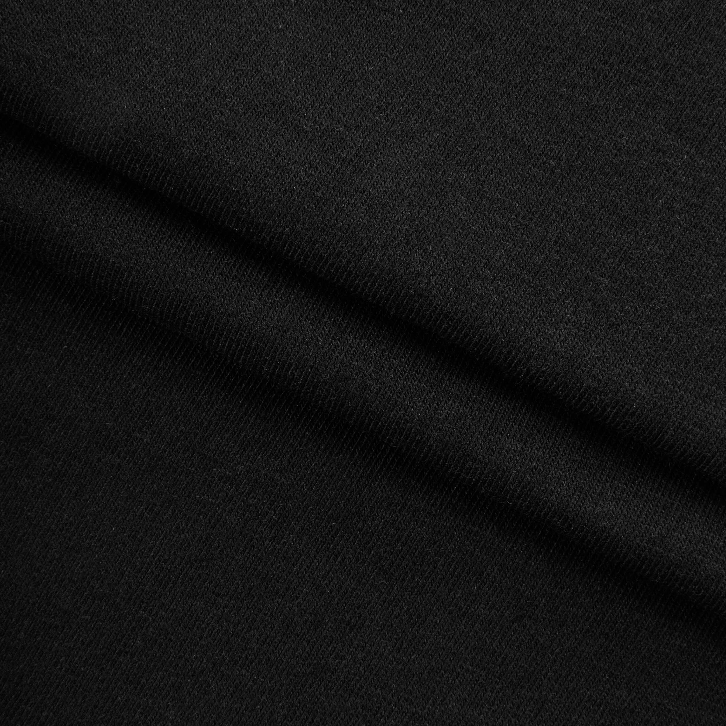 SINGLE JERSEY BAMBUSOWY Z ELASTANEM - CZARNY - 160 G/M2 Drugie zdjęcie produktu