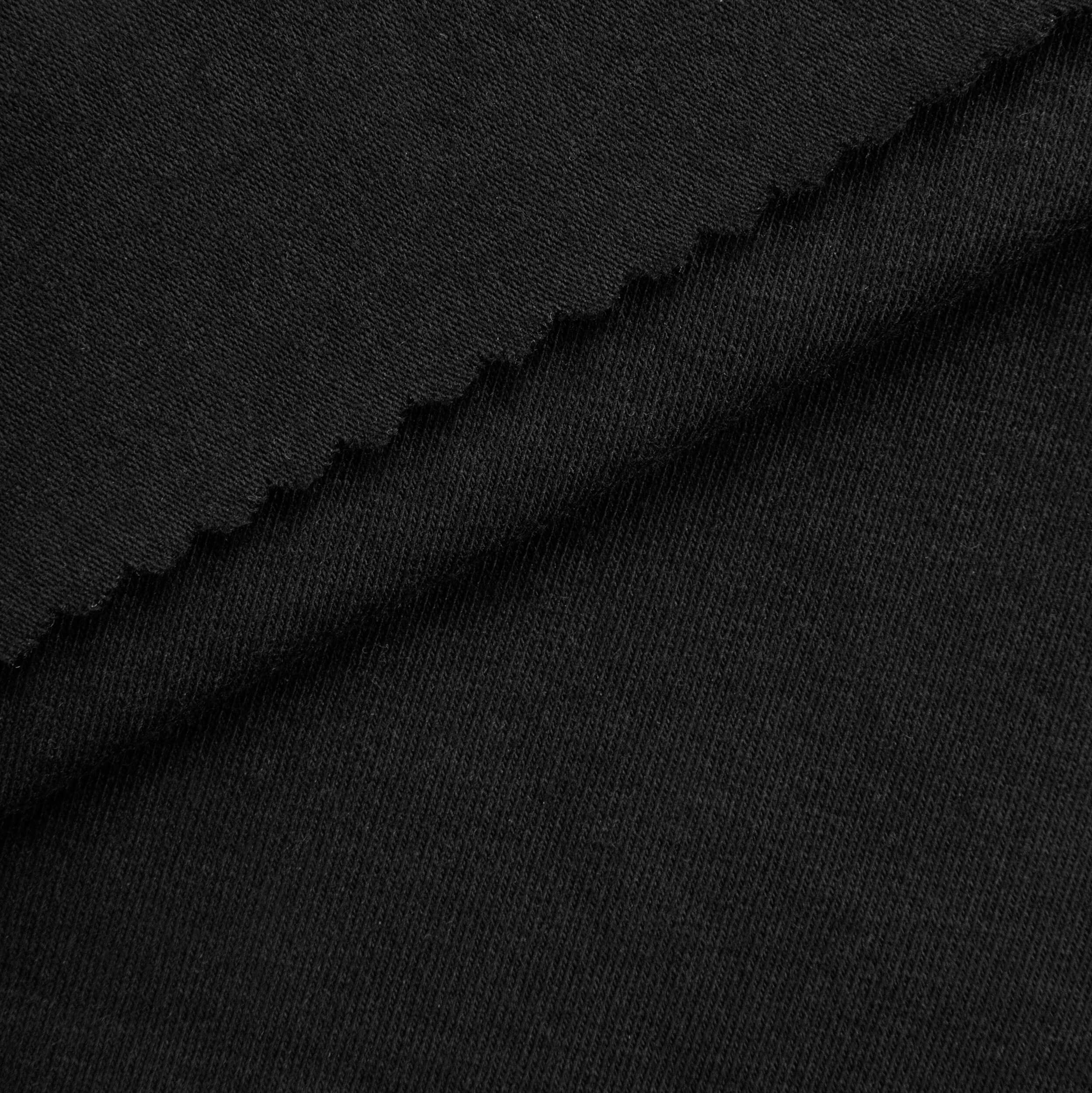 Dzianina single jersey 160 g/m² - czarny - szer. 170 cm