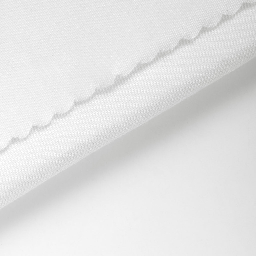 Dzianina single jersey 160 g/m² - śnieżna biel - szer. 180 cm - SINGLE JERSEY 160 PERFECT