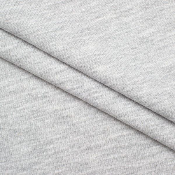 SINGLE JERSEY BAWEŁNIANO-POLIESTROWY - SZARY MELANŻ - 180 G/M2