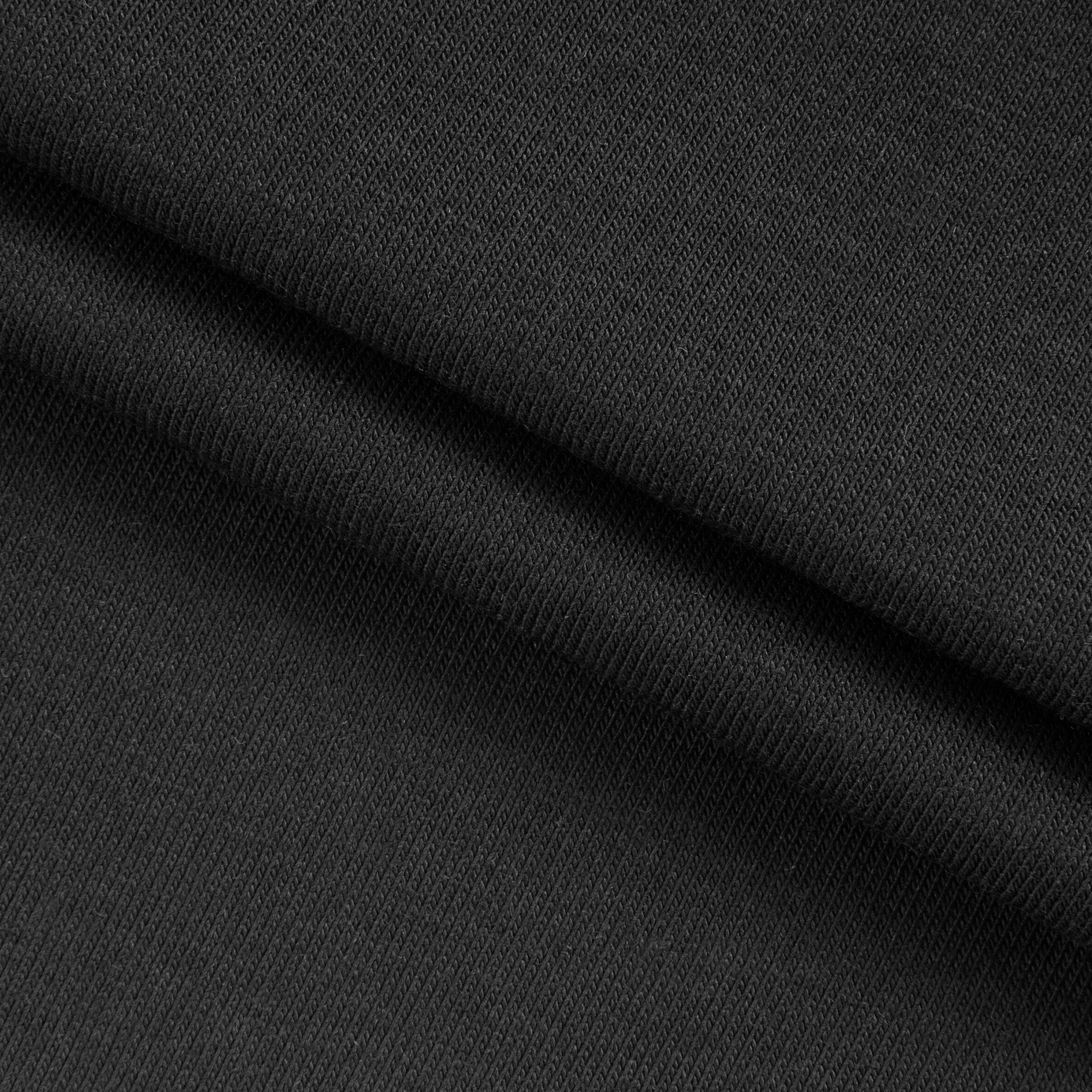 SINGLE JERSEY BAWEŁNIANO-MODALOWY Z ELASTANEM - CZARNY - 160 G/M2 Drugie zdjęcie produktu