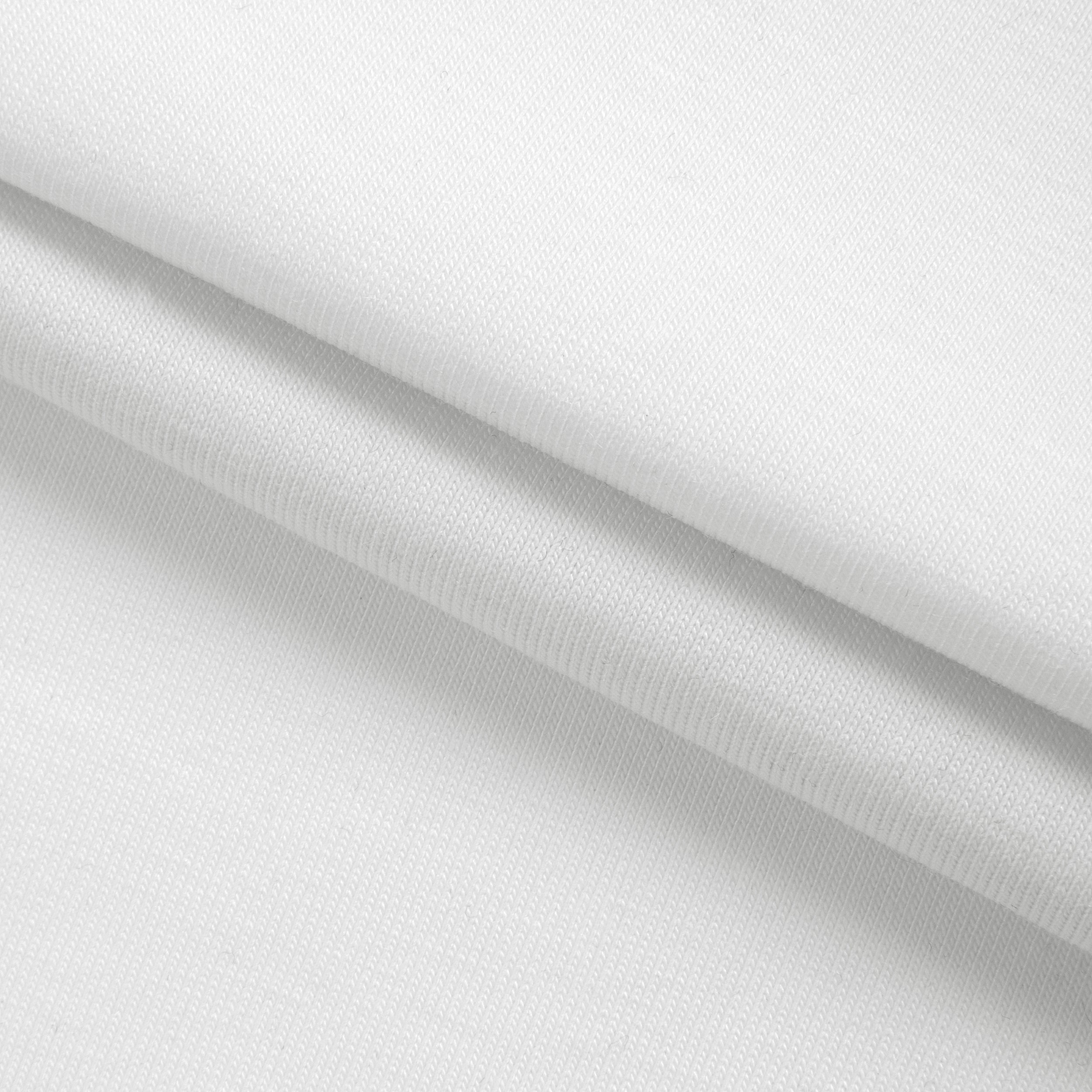 SINGLE JERSEY BAWEŁNIANO-MODALOWY Z ELASTANEM - ŚNIEŻNA BIEL - 160 G/M2 Drugie zdjęcie produktu