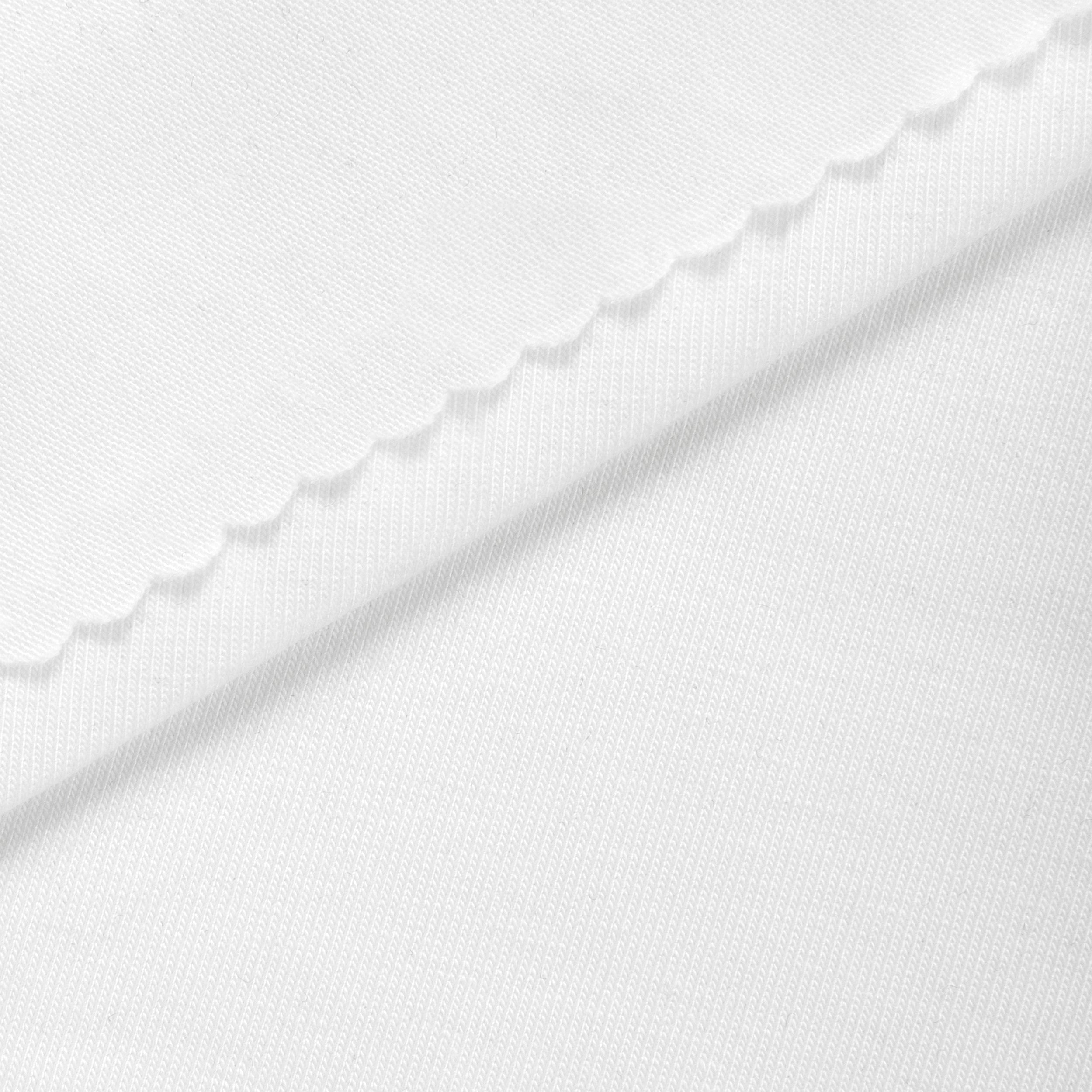Dzianina single jersey 160 g/m² - śnieżna biel - szer. 180 cm - SINGLE JERSEY 160 PERFECT