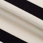 Dzianina single jersey 150 g/m² - sprane czarne paski