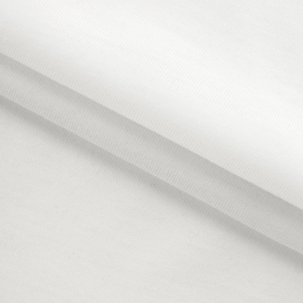 Dzianina single jersey 150 g/m² - śnieżna biel