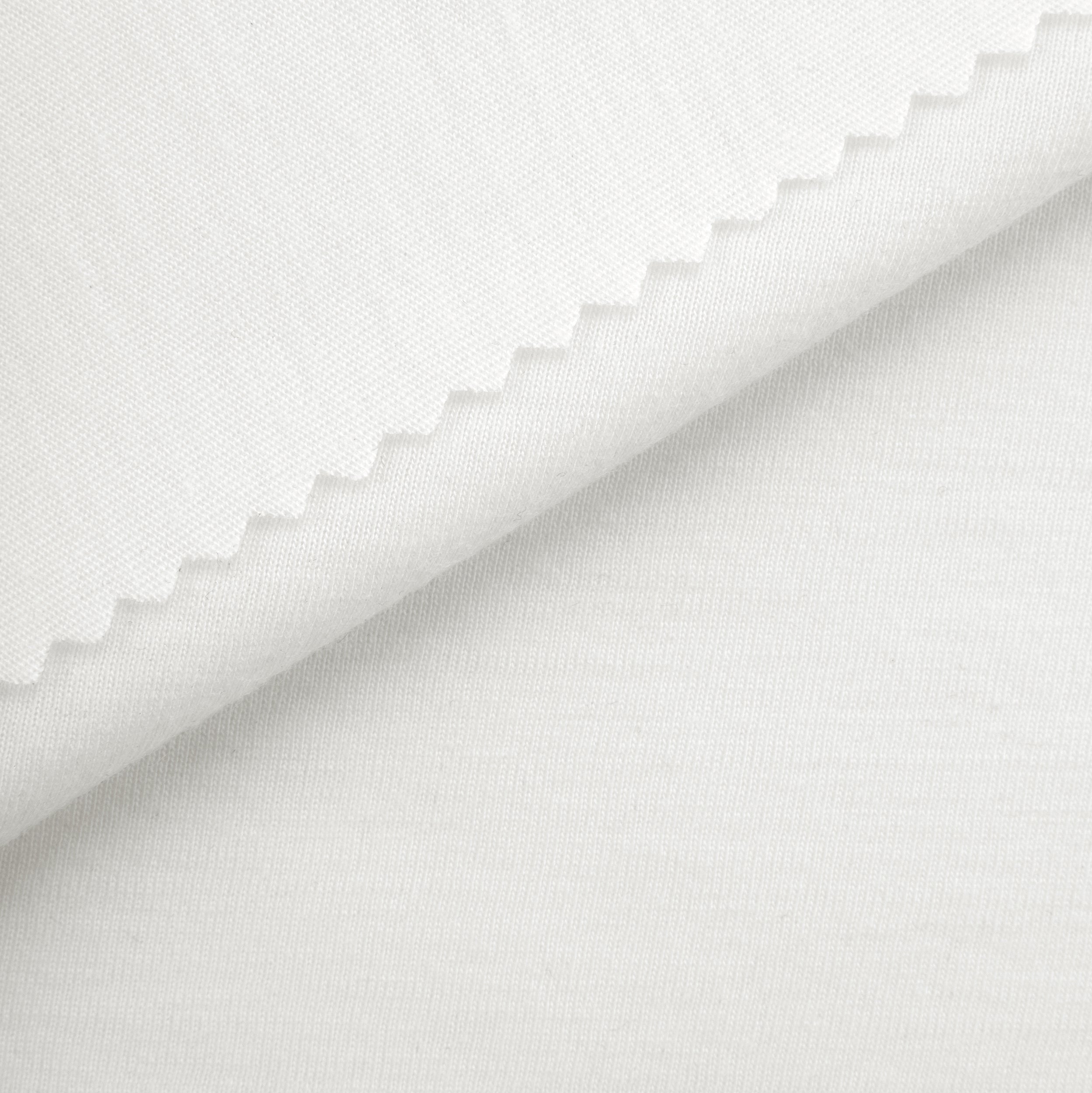 Dzianina single jersey 150 g/m² - śnieżna biel