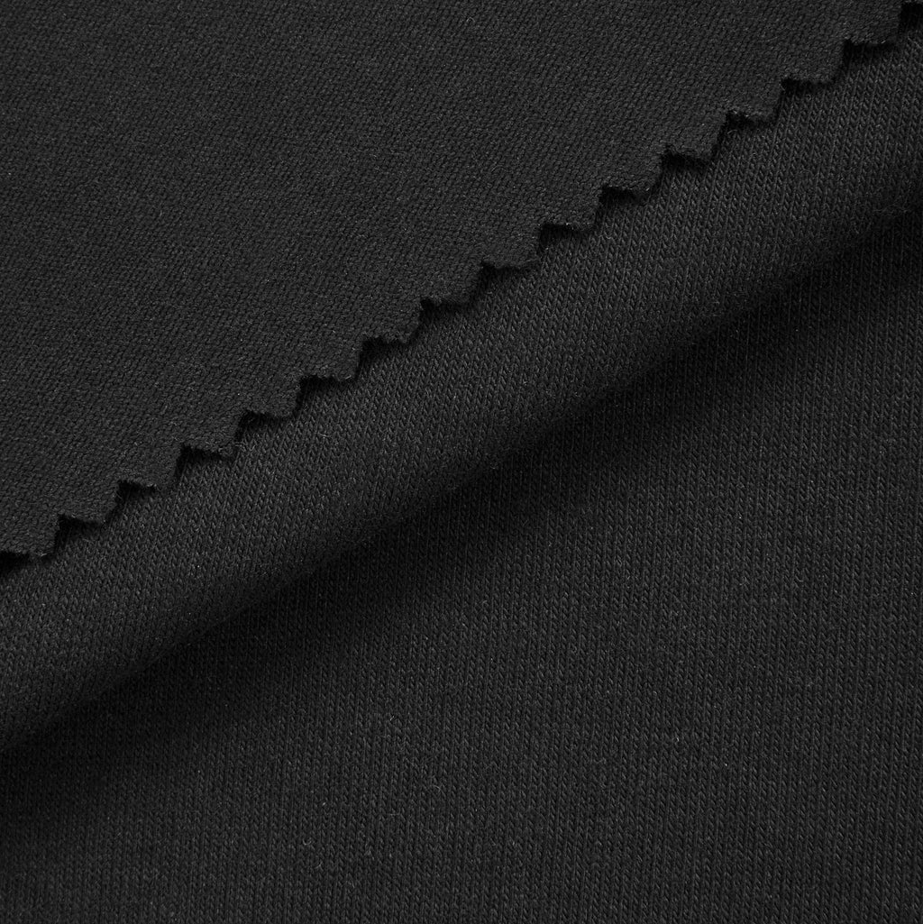 Dzianina single jersey 170 g/m² - czarny - szer. 180 cm