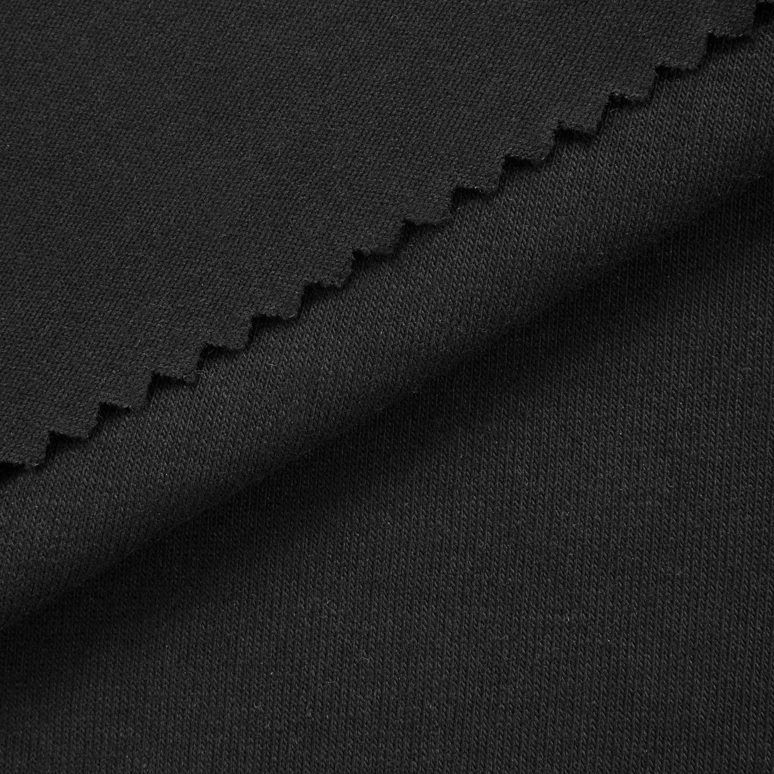 Dzianina single jersey 170 g/m² - czarny - szer. 180 cm