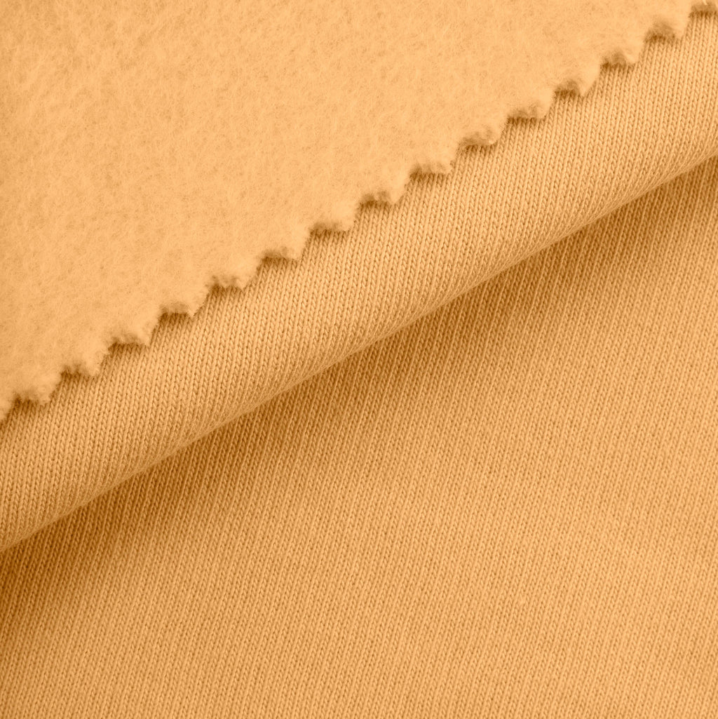 Dresówka pętelkowa drapana 280 g/m² - morelowy