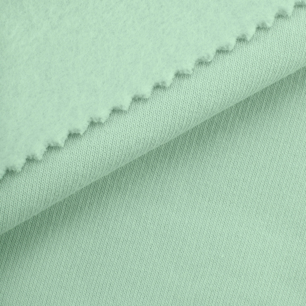 Dresówka pętelkowa drapana 280 g/m² - morski błękit