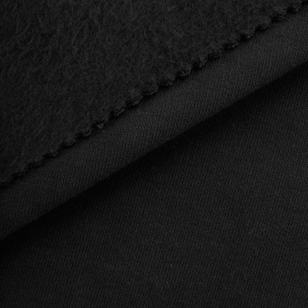 Dresówka pętelkowa drapana 280 g/m² - czarny