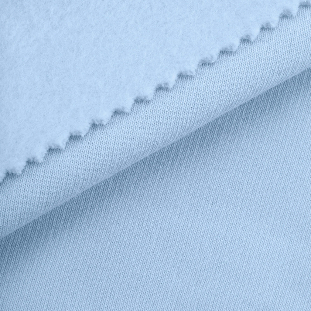 Dresówka pętelkowa drapana 280 g/m² - lazurowy błękit