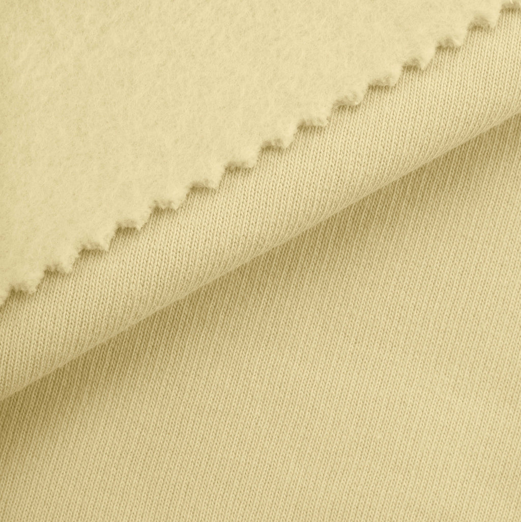 Dresówka pętelkowa drapana 280 g/m² - kremowy