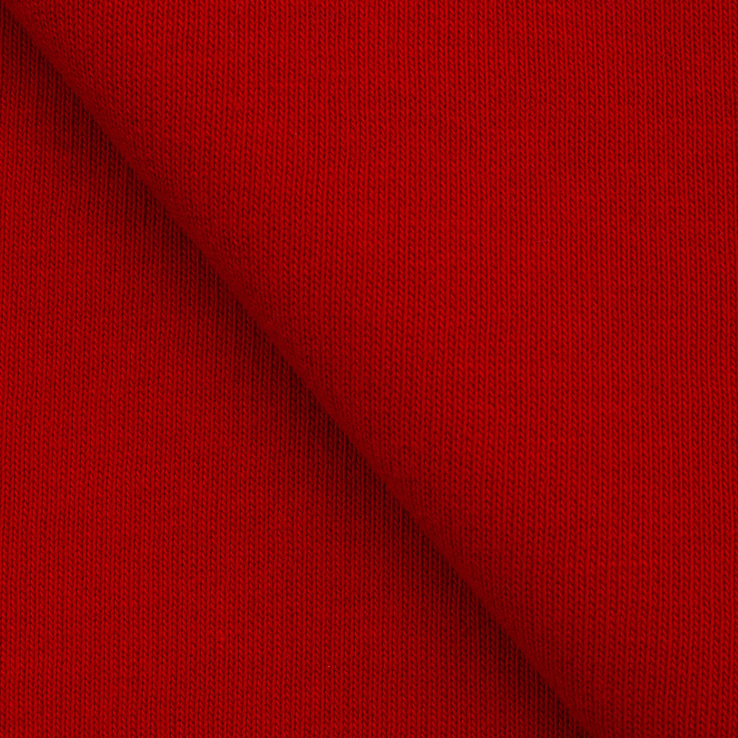 Dresówka pętelkowa drapana 280 g/m2 - intensywna czerwień Główne zdjęcie produktu