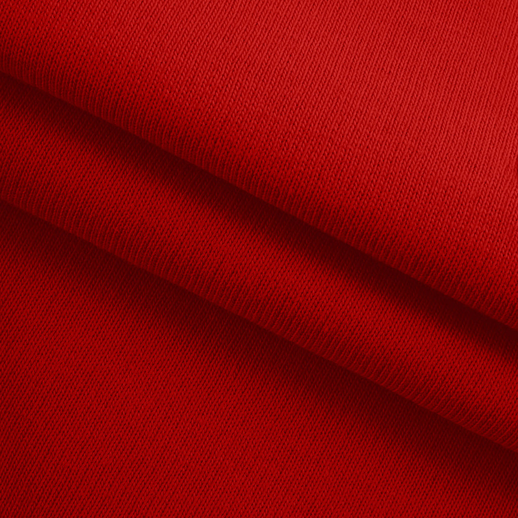 Dresówka pętelkowa drapana 280 g/m² - intensywna czerwień