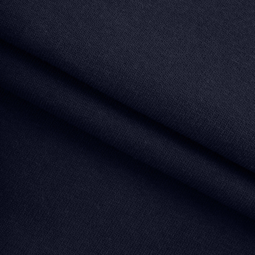 Dresówka pętelkowa drapana 280 g/m² - granatowy