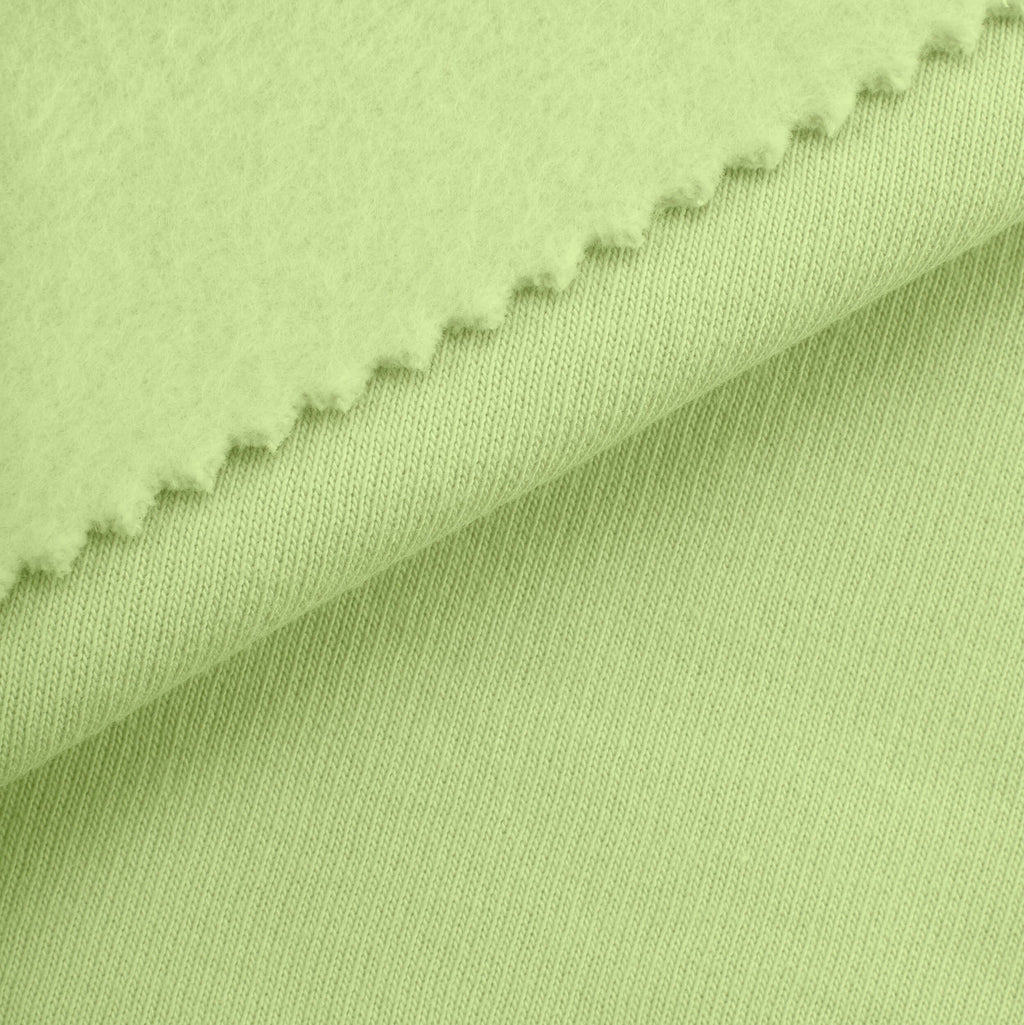 Dresówka pętelkowa drapana 280 g/m² - tropikalna zieleń