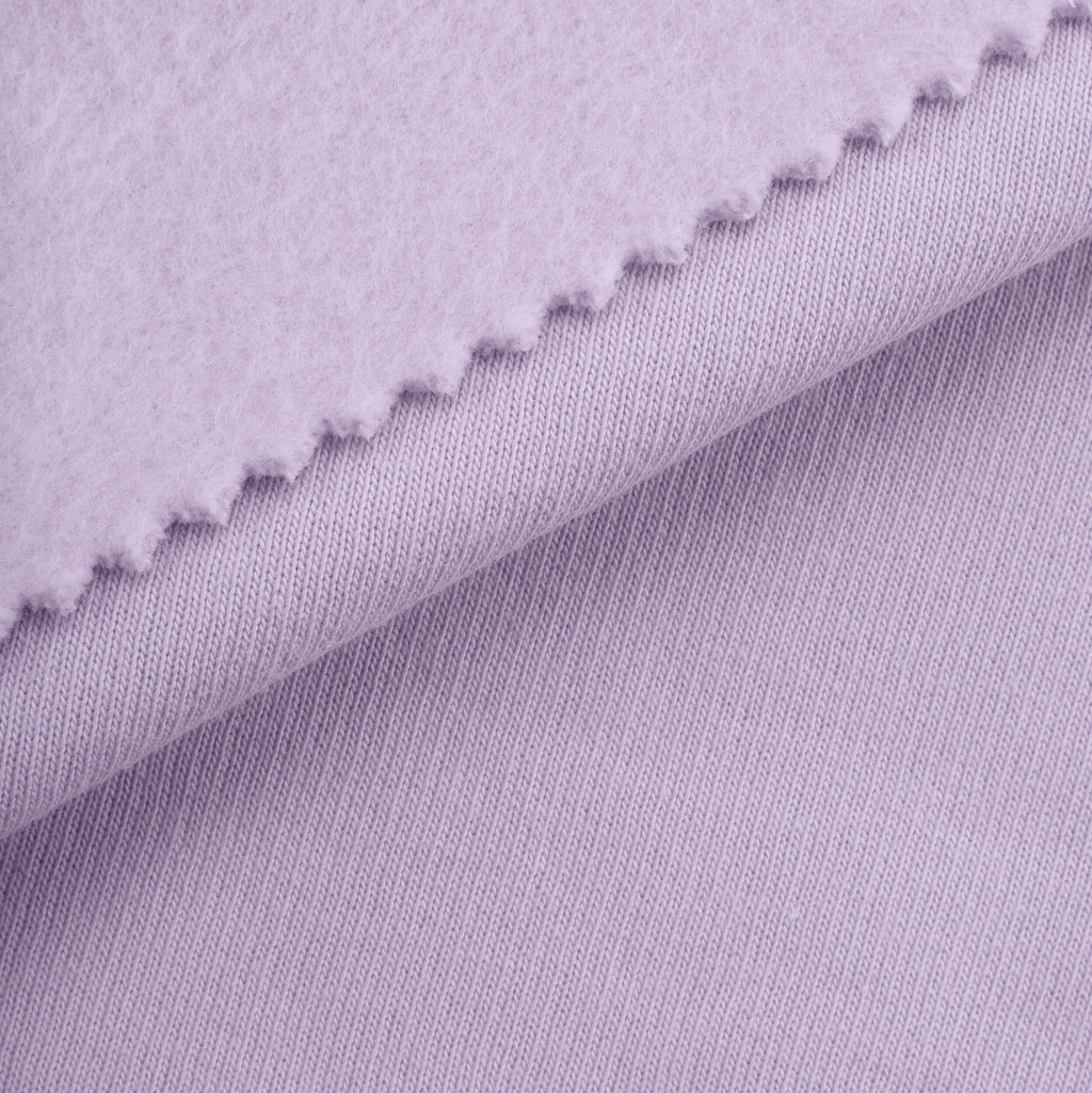 Dresówka pętelkowa drapana 280 g/m² - pastelowy lila