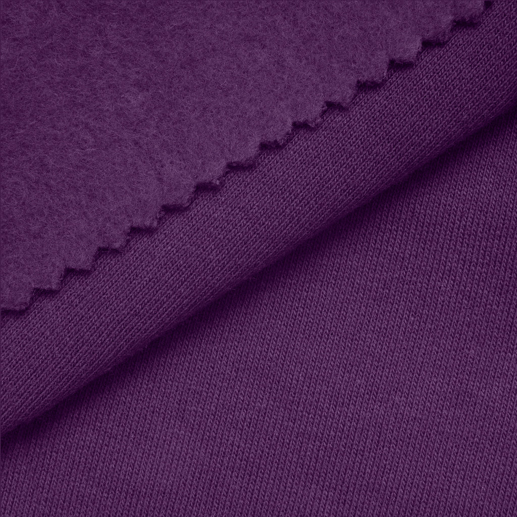 Dresówka pętelkowa drapana 330 g/m² - amarantowy fiolet