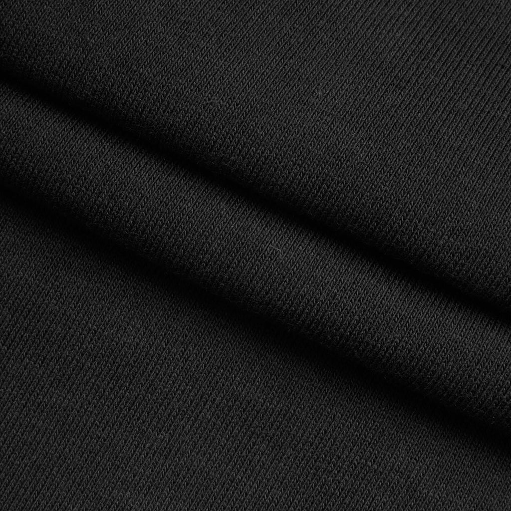 Dresówka pętelkowa drapana 330 g/m² - czarny