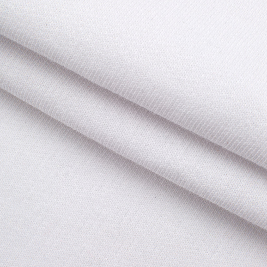 Dresówka pętelkowa drapana 330 g/m² - ciepła biel