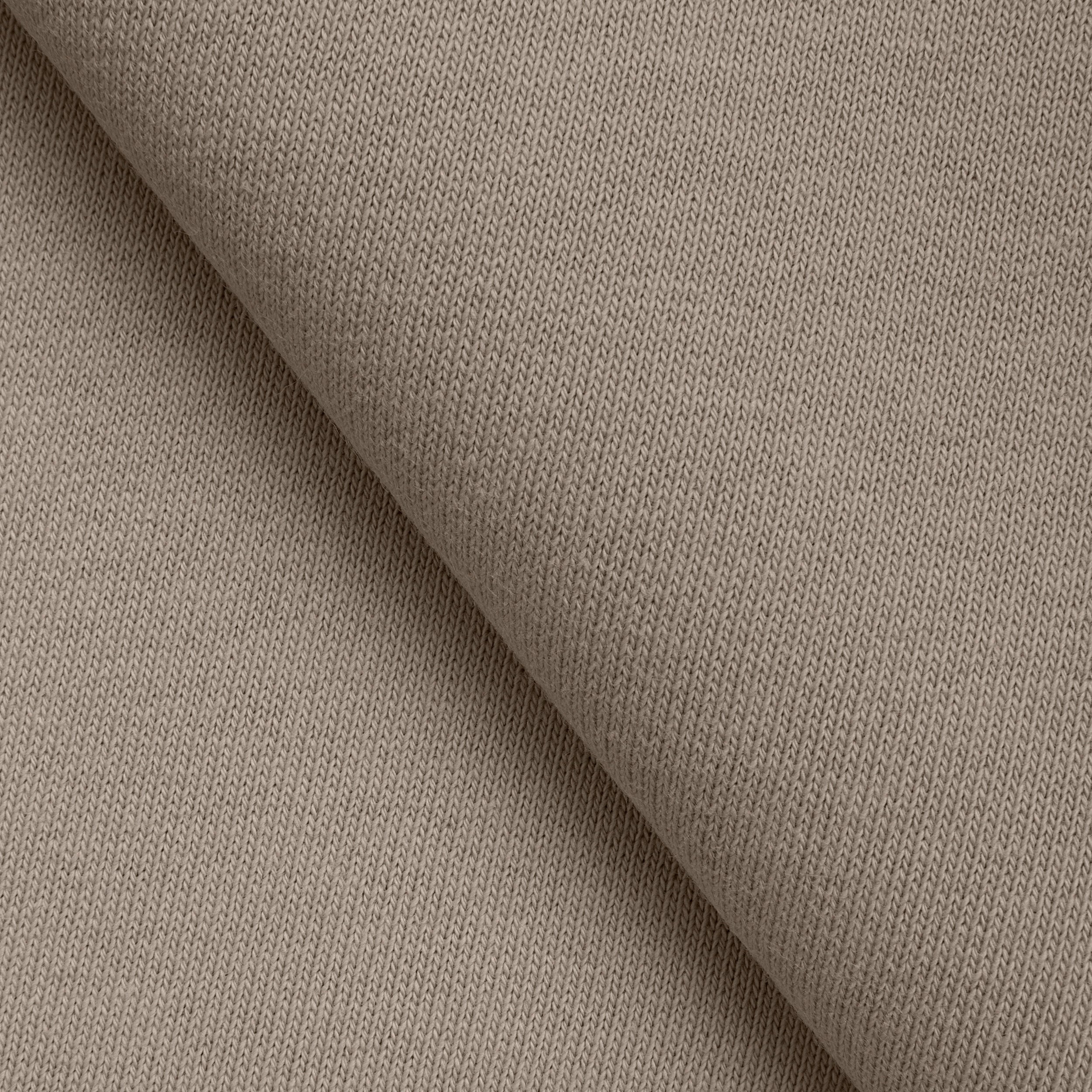 Dresówka pętelkowa drapana 330 g/m2 - szarobeżowy taupe