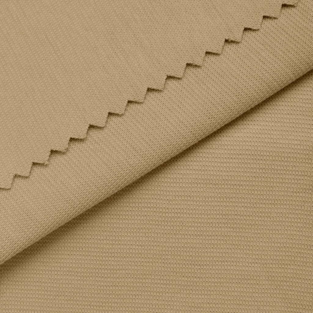 Ściągacz prążkowany 1x1 220 g/m² - kremowy - szer. 160 cm