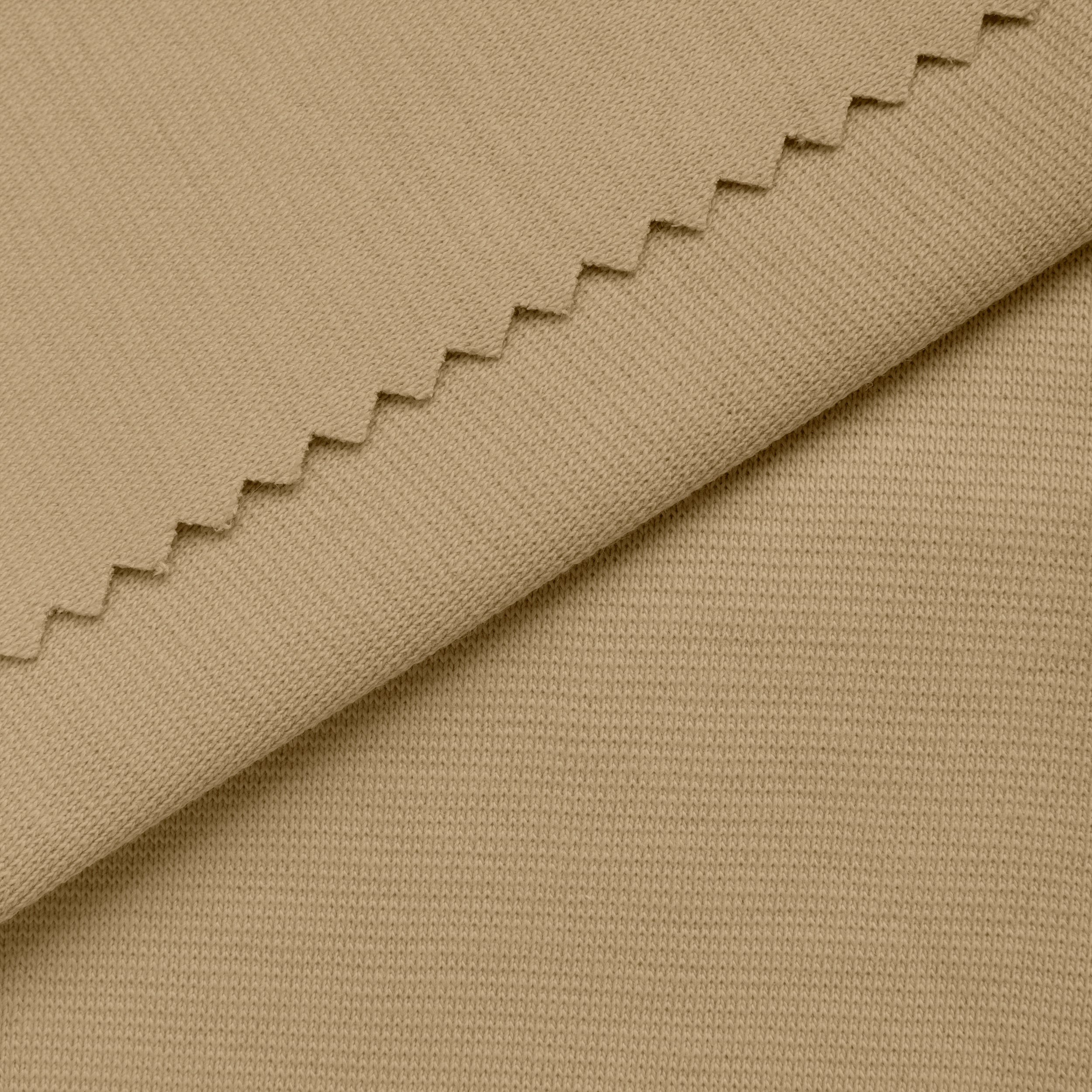 Ściągacz prążkowany 1x1 220 g/m² - kremowy - szer. 160 cm