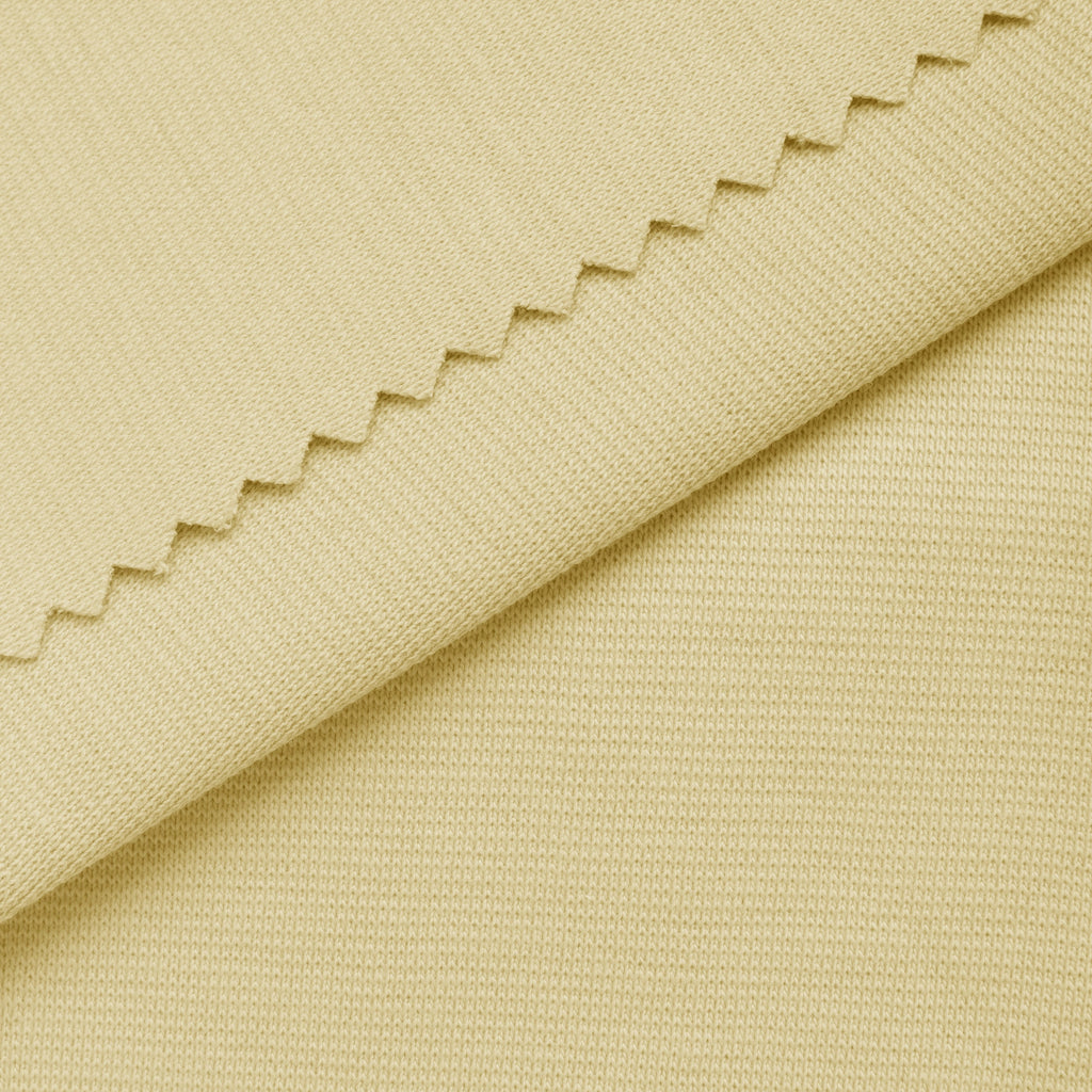 Ściągacz prążkowany 1x1 220 g/m² - kremowy - szer. 160 cm