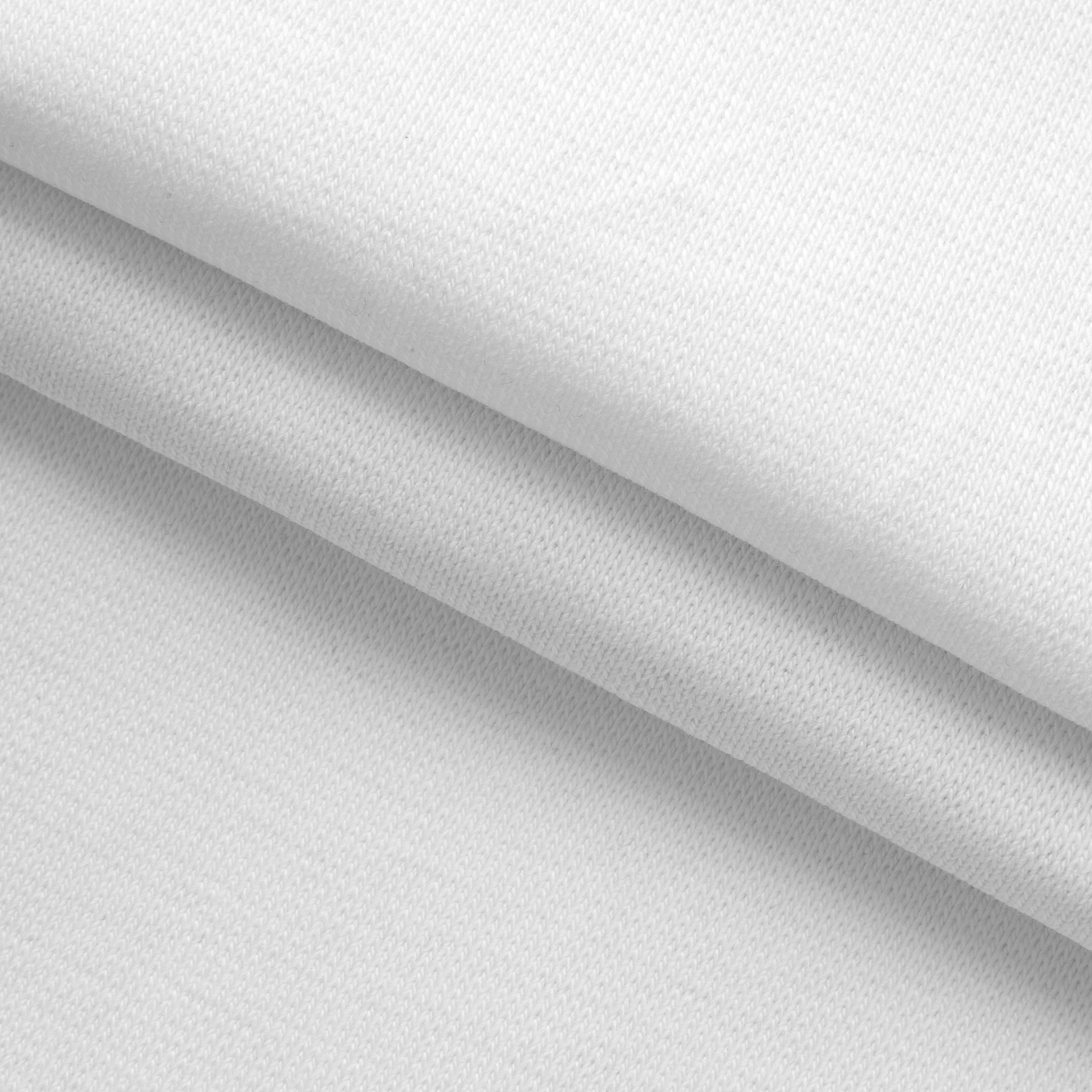 ŚCIĄGACZ BAWEŁNIANY 1X1 Z ELASTANEM - CIEPŁA BIEL - 220 G/M2 Drugie zdjęcie produktu