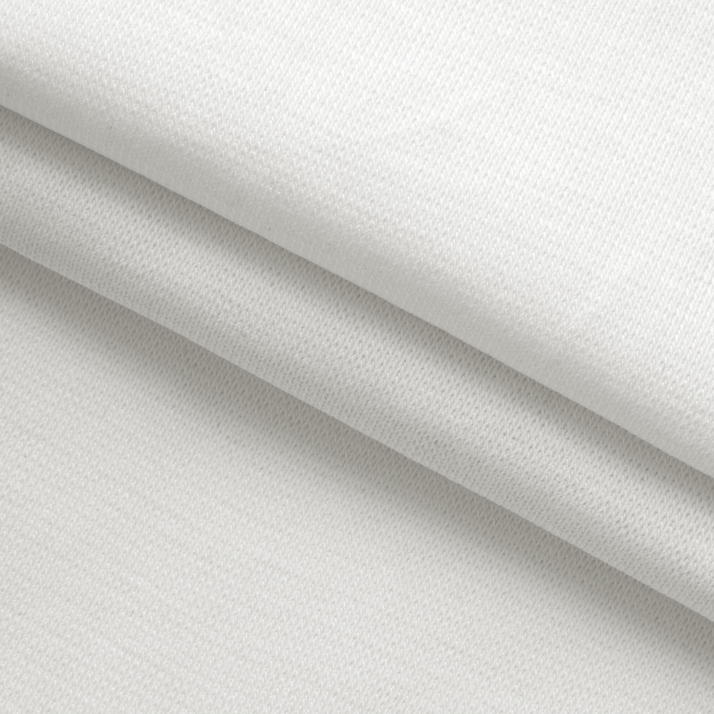 ŚCIĄGACZ BAWEŁNIANY 1X1 Z ELASTANEM - ŚNIEŻNA BIEL - 220 G/M2 Drugie zdjęcie produktu