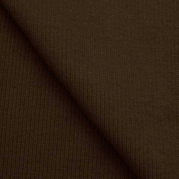ŚCIĄGACZ BAWEŁNIANY 1X1 Z ELASTANEM - KAWOWY BRĄZ - 220 G/M2
