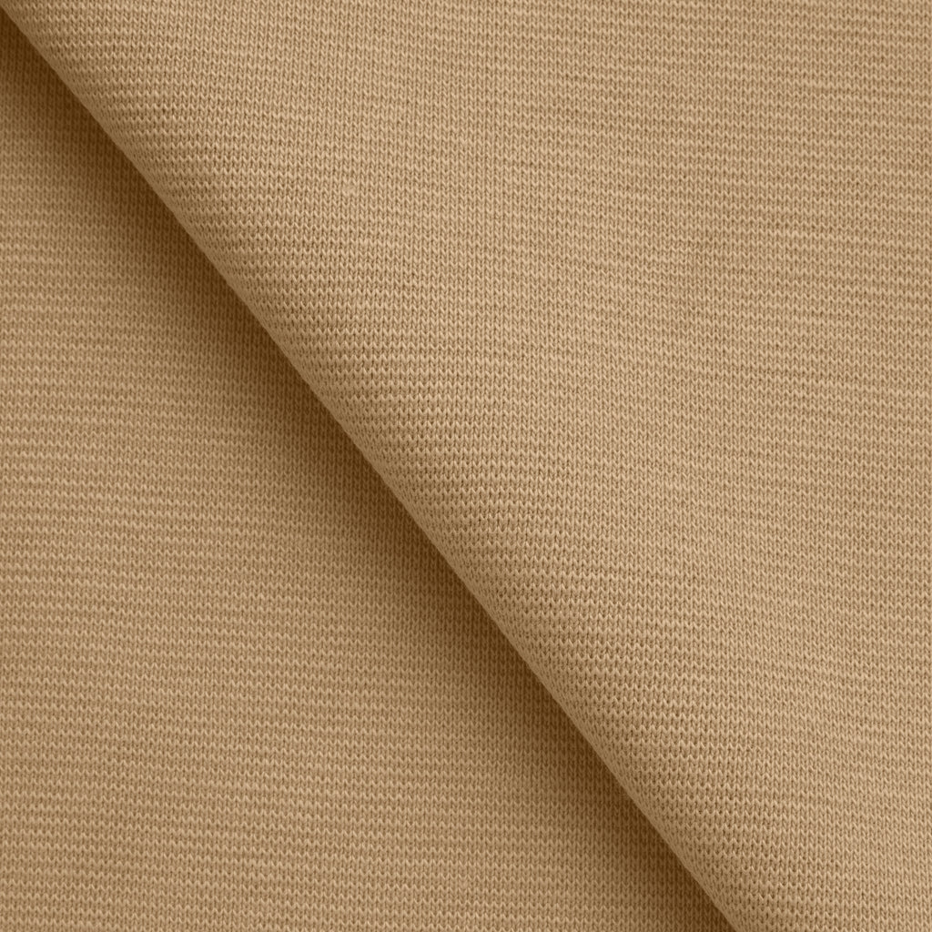 Ściągacz prążkowany 1x1 220 g/m2 - kremowy - szer. 160 cm