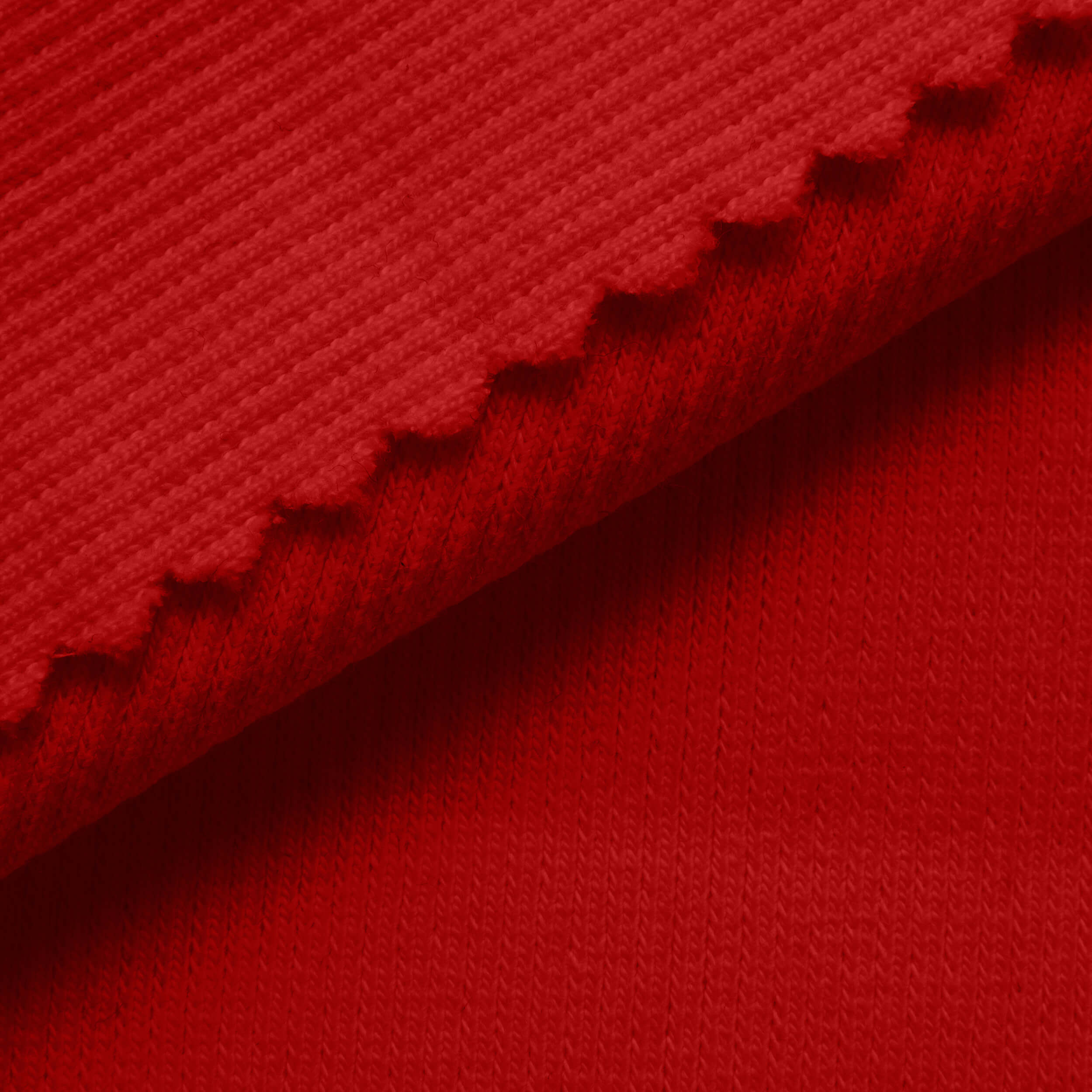 Ściągacz prążkowany 2x1 350 g/m² - intensywna czerwień